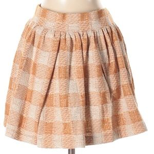Free People Tan plaid mini SP